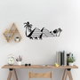 Wallity Egyptian - 482 Escultura de Pared de Metal Negro